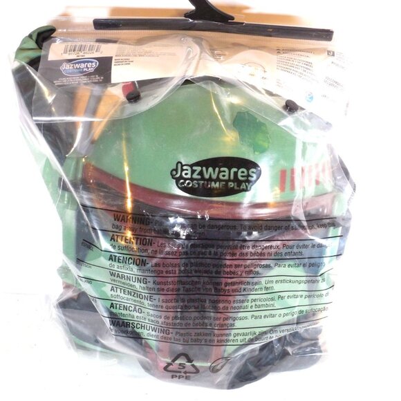 Star Wars The Book Of Boba Fett Mens Costume Padded Jumpsuit Attached Cape 32-34 - Picture 2 of 7